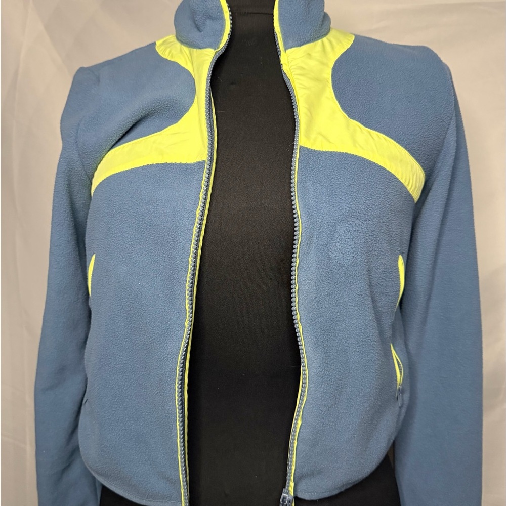 Free People Zip Up Fleece Crop fleece full zip winter wear discontinued style